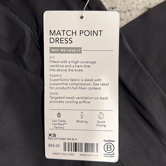 Athleta Match Point tennis dress size xs NWT - Picture 3 of 6